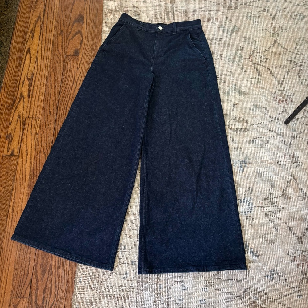Theory high rise wide leg jeans